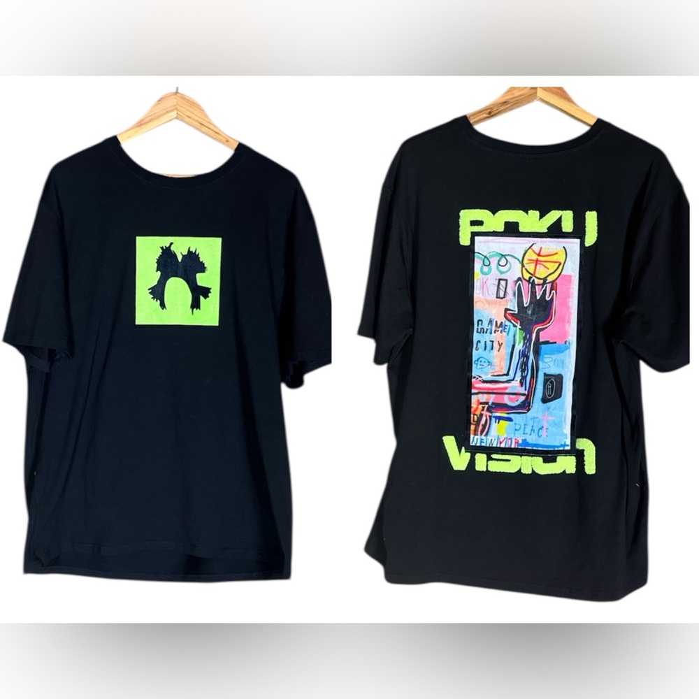 Roku Studio Game City black t-shirt with 3D letters Size 2X 100% cotton